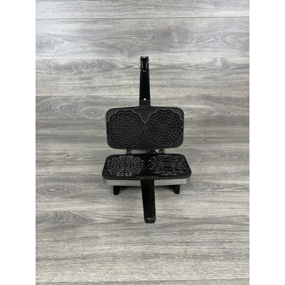 Vintage VITANTONIO PIZZELLE CHEF 300A Italian Waffle Cookie Maker, Tested Works - Picture 2 of 7